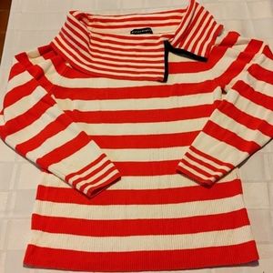 Bianca Nygard Long Sleeve Cowl Neck Bright Pink Sweater. Size Large